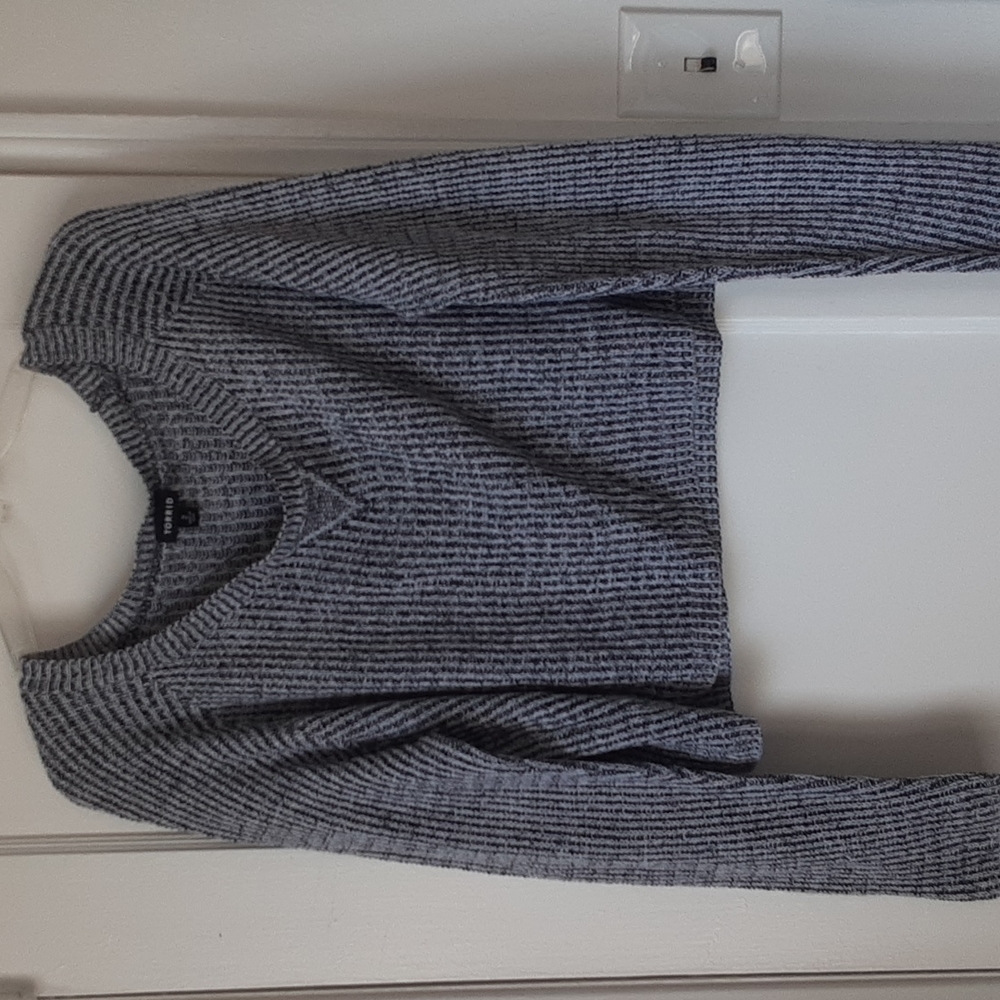 Torrid Sweater Crop Black & White Women's 2X